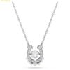  Dây Chuyền Swarovski Symbolica pendant Crystal pearl, Round cut, Pavé, Horse shoe, White, Rhodium plated 5736972 