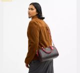  Túi Trống Coach Rowan Satchel Bag In Maxi Signature Canvas CCD76 True Red 