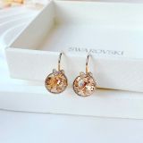  Khuyên Tai, Bông Tai Swarovski Bella V drop earrings Round cut, Gold tone, 18k gold finish 5662093 