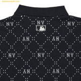  Đầm Polo MLB Women's Diamond Monogram Jacquard Collar Dress NY (Black) 3FOPM0533-50BKS 
