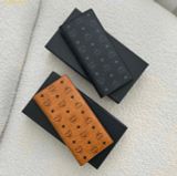  Ví MCM Long Bifold Wallet In Visetos Original - Không có SKU - Nâu 