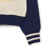  Áo Khoác Len cardigan MLB Women's Varsity Cardigan CLE (Navy) 3FKCV0134-45NYS 