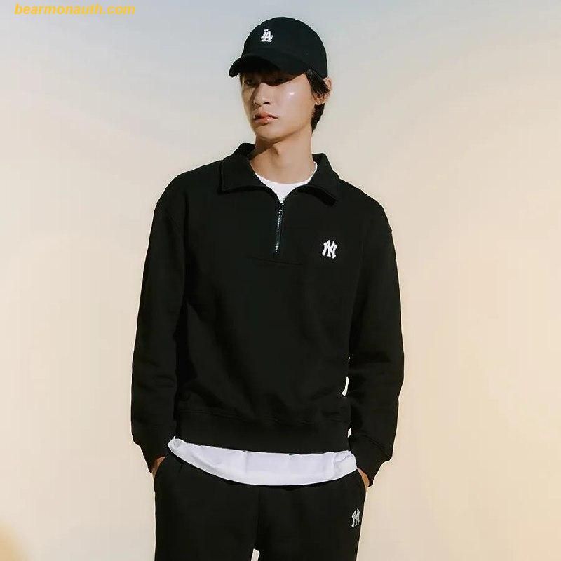 Áo Sweat MLB Basic Small Logo Half Zip-Up Overfit Man-to-Man Áo Sweat MLB Basic Small Logo Half Zip-Up Overfit Man-to-Man