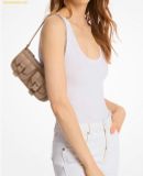  Túi Đeo Vai Michael Kors Zoe Small Pebbled Leather Pochette - 32S5GZCU1L - Xám 