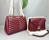  Túi Đeo Vai Michael Kors Whitney Medium Quilted Shoulder Bag Màu Đỏ Mận 