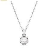  Dây Chuyền, Vòng Cổ Swarovski Birthstone pendant Square cut, April, White, Rhodium plated 5651704 