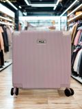  Vali kéo vỏ cứng FILA Hard-Shell Spinner 4 bánh Size 22 Xách Tay Cabin Màu Tím / Đen / Trắng 