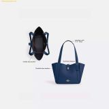  Túi Tote Coach Hadley Turnlock Tote Bag CAL17 Deep Blue 