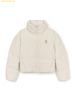 Áo Khoác Phao MLB Women's Crop Curve Padding BOS (D.Cream) 3FDJB1046-43CRD