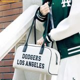  Túi Đeo Vai MLB Varsity Jacquard Square Shoulder Bag LA Dodgers - Trắng Kem 3ABQL014N-07CRM 