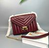 Túi Đeo Vai Michael Kors Whitney Medium Quilted Shoulder Bag Màu Đỏ Mận