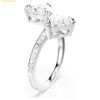  Nhẫn Swarovski Mesmera open ring Heart cut, Pavé, White, Rhodium plated 5705591 