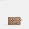  Ví Dài Coach Essential Small Wristlet In Signature Jacquard Khaki Light Peach CER36 