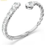  Vòng Tay Swarovski Matrix cuff Mixed cuts, White, Rhodium plated 5692527 