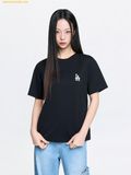  Áo Phông MLB Basic Small Logo Semi-Oversized Short Sleeve T-shirt LA Dodgers Black 3ATSB8063-07BKS 