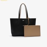  Túi Tote Lacoste Anna Reversible Tote With Pouch NF2142AA Đen Phối Begi 