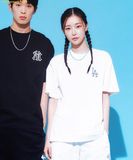  Áo Phông MLB Paisley Clipping Logo Short Sleeve T-Shirt LA (White) 3ATSI0333-07WHS 