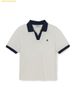  Áo Polo MLB Women's Basic Open Collar Slim Fit Collared T-Shirt New York Yankees - SKU: 3FPQB0663-50IVS - Ivory 