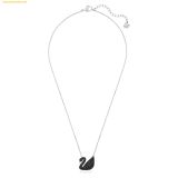  Dây Chuyền Swarovski Swan pendant Swan, Black, Rhodium plated 5347329 