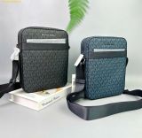  Túi Đeo Chéo Nam Michael Kors Cooper Signature Logo Flight Bag 37F2LCOL6J Navy 