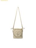  Túi Đeo Chéo MLB Basic Quilted PU Mini Bucket Crossbody Bag Boston Red Sox Cream 3ACRBQ16N-43CRS 