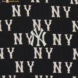  Áo Polo MLB Classic Monogram Full-Panel Pattern Collar T-Shirt NY (Black) 3APQM0443-50BKS 