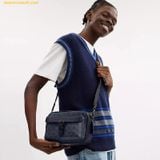  Túi Đeo Chéo Coach Warner Crossbody Bag In Signature Canvas CW217 Màu Xanh Navy 