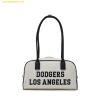 Túi Đeo Vai MLB Varsity Jacquard Square Shoulder Bag LA Dodgers - Trắng Kem 3ABQL014N-07CRM