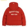 Áo Khoác Phao MLB Varsity Hooded Short Padding BOS (D.Red)