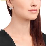  Bông Tai, Khuyên Tai Swarovski Latisha earring jackets Pear cut, White, Rhodium plated 5528494 