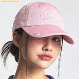  Mũ Lưỡi Trai MLB Vintage Cursive Unstructured Ball Cap NY (Mg.Pink) 