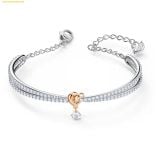  Vòng tay Swarovski Lifelong Heart bangle 5516544 White 