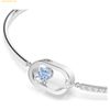  Vòng Tay Swarovski Una bracelet Circular cut, oval, blue, rhodium plated - SKU 5646749 
