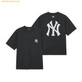  Áo Phông MLB Classic Monogram Big Luxe Short Sleeve T-Shirt NY (Black) 3ATSM0343-50BKS 