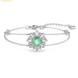  Vòng Tay, Lắc Tay Swarovski Idyllia bracelet Mixed cuts, Sun, Green, Rhodium plated 5642960 