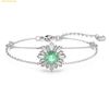  Vòng Tay, Lắc Tay Swarovski Idyllia bracelet Mixed cuts, Sun, Green, Rhodium plated 5642960 