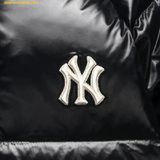 Áo Khoác Phao MLB Crop Glossy Curved Puffer Jacket New York Yankees Đen - 3FDJB2046-50BKS 