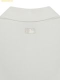  Áo Polo MLB Varsity Small Cursive Oversized Collared T-shirt New York Yankees - 3APQV0163-50IVS Ivory 