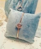 Vòng Tay, Lắc Tay Swarovski Dextera bangle Round cut, dancing, White, Rose gold-tone plated 5692259 
