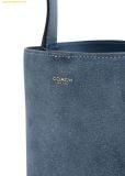  Túi Đeo Vai Coach Bleecker 21 Suede Bucket Bag Light Denim CCW84 