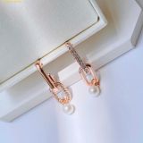  Khuyên Tai, Bông Tai Swarovski Constella Drop Earrings in Rose Gold-plated Metal - 218636950 