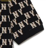  Áo Polo MLB Women's Classic Monogram Allover Pattern Carat NY (Black) 3FPQM0233-50BKS 