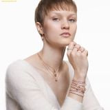  Bông Tai, Khuyên Tai Swarovski Una drop earrings Round cut, White, Rose gold-tone plated 5504753 