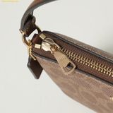  Túi Đeo Vai Coach Nolita 19 Shoulder Bag In Signature Canvas Tan Black CW426 