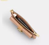  Ví Dài Coach Ashton Wristlet In Signature Leather Gold Faded Blush CEN12 