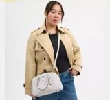  Túi Xách Coach Savannah Small Carryall Bag In Signature Canvas CAL53 White 