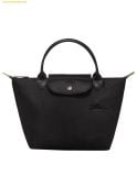  Túi Xách Longchamp Le Pliage Green Handbag S Black Noir green Recycled Canvas 