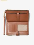  Ví Dài Michael Kors Jet Set Travel Signature Logo Smartphone Wallet Brown 35F8GTVW0B 