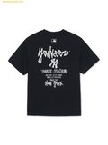  Áo Phông MLB Basic Street Back Letter Oversized Short Sleeve T-shirt New York Yankees 3ATSB1063-50BKS Black 