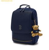  Balo MLB Dia Monogram Embossed School Bag Boston Red Sox Navy 7Abkmd14N-43Nyd Set balo + Túi Tote + Chram Gấu 